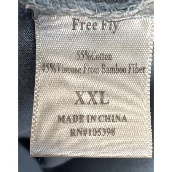 Free Fly Men's Blue Polo Shirt Size 2XL Cotton Viscose‎ Bamboo - Picture 4 of 5